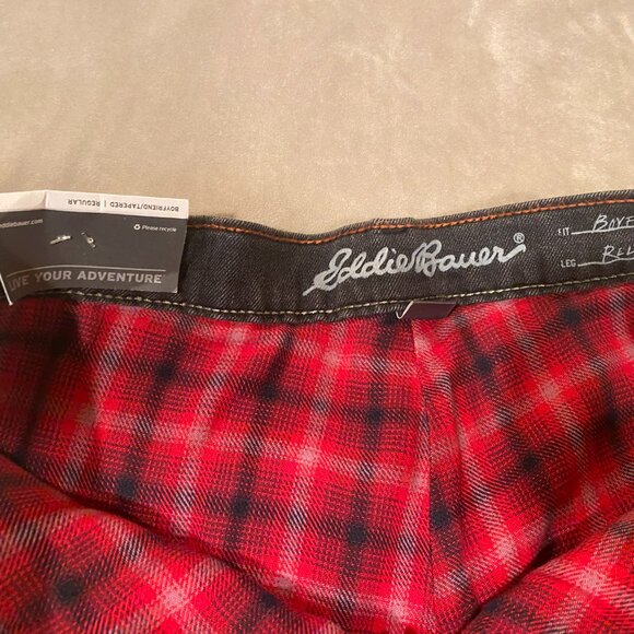Black Eddie Bauer Flannel lined jeans. Womens size 2. New with tags - Picture 6 of 9
